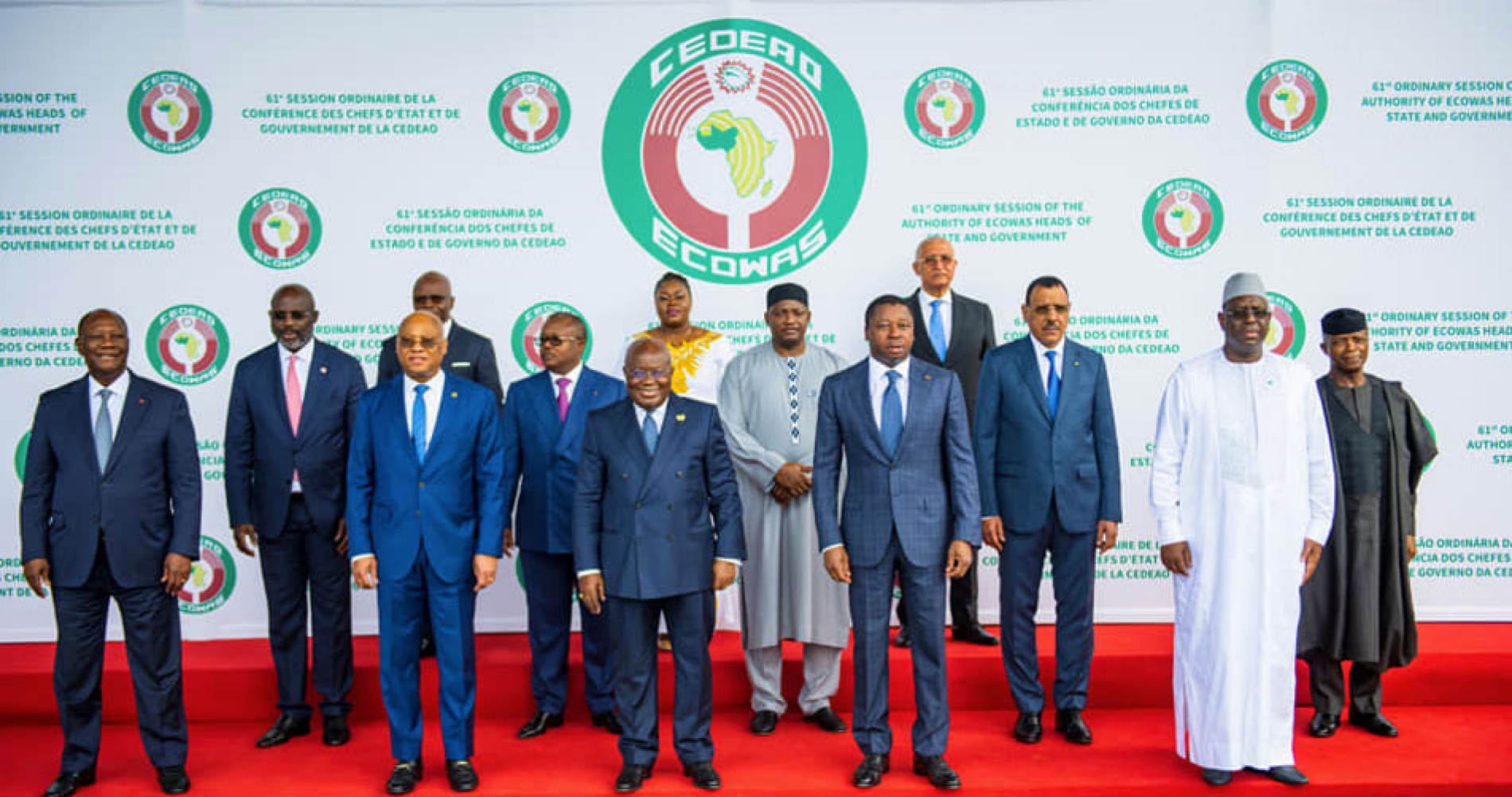 61ème Sommet ordinaire des Chefs d&#039;Etat et de Gouvernement de la CEDEAO à Accra (Ghana) sur le Mali, la Guinée et le Burkina Faso : Levée des sanctions commerciales et financières contre le Mali et accord avec le Burkina Faso sur un calendrier de 24